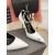 Tom Ford Couro Cadeado Tornozelo Envoltório Apontou Toe Bombas Em Branco
