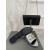 Tom Ford Couro de Patente TF Logotipo Slide Em Prata