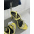 Tom Ford 10cm de Couro, Corrente de Prata Sandália Em Amarelo