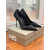 Tom Ford 10 cm de Cetim Salto Em Preto