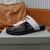 Tom Ford Homens do Couro Flip-Flops Em White02