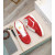 Tom Ford Homens Casual do Tênis Branco/Vermelho