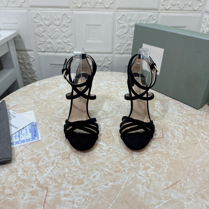 Tom Ford 10,5 cm-es Pántos magassarkú Szandál Fekete