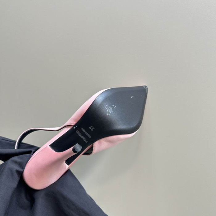 Tom Ford 10cm Bőr Angelina Slingback Rózsaszín