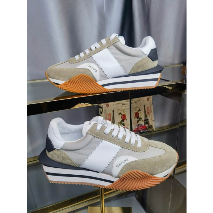 Tom Ford Velúr Műszaki Szövet James Cipő Barna/Zöld 043