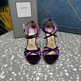 Tom Ford 10.5 cm Bársony Ida Szandál Lila