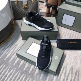 Tom Ford-Nylon Háló Jago Alacsony Szárú Tornacipő A Black05