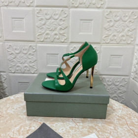 Tom Ford 10,5 cm-es Bőr Magas Sarkú Szandál Zöld