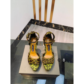 Tom Ford 14.5 cm Leopárd mintás Szandál Zöld
