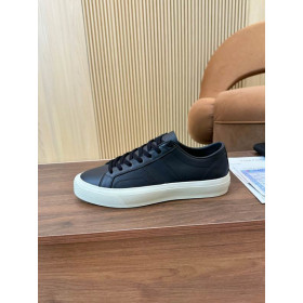 Tom Ford Bőr Cambridge Tornacipő, Fekete 015