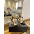 Tom Ford 10.5 cm Fényes Bőr Arany Lánc Angelina Szandál Fekete