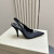 Tom Ford 10cm Bőr Angelina Slingback Fekete