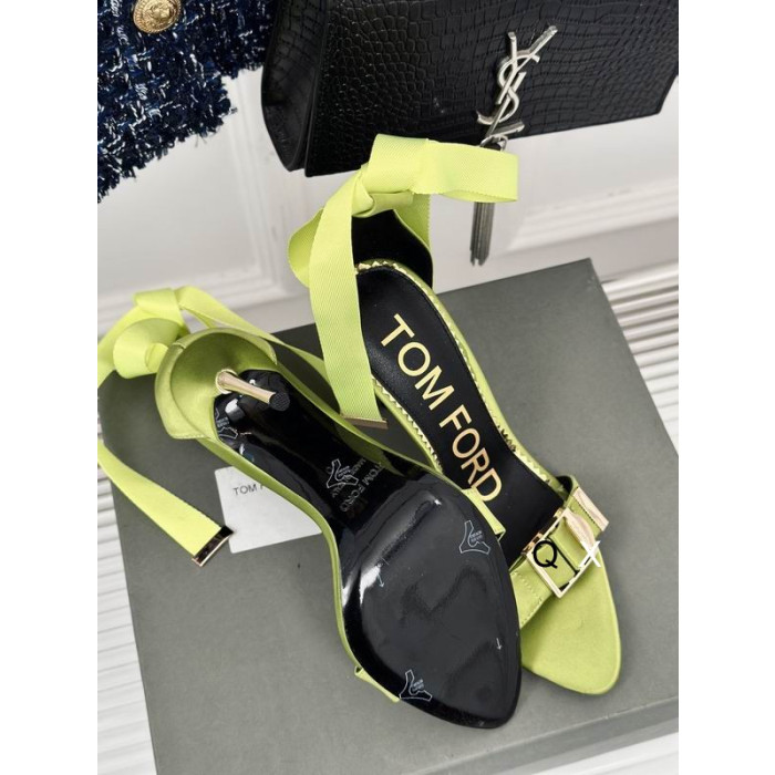 Tom Ford 10cm Ribín Síoda Sandal I Buí