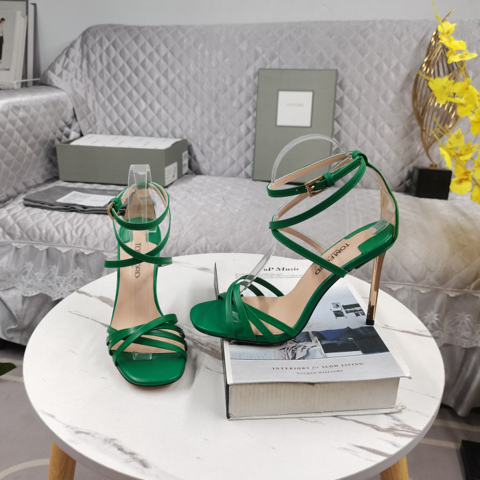 Tom Ford 11cm Nappa Ida Sandal I Glas