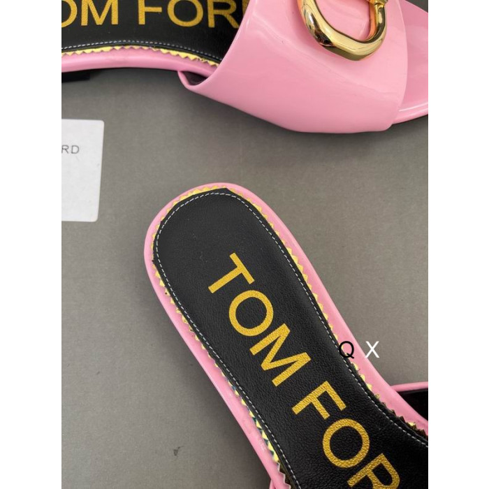 Tom Ford Leathar Paitinne TF Lógó Sleamhnán I Pink