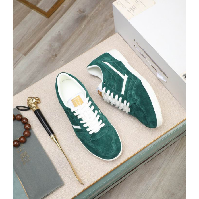 Tom Ford Bhfear Sneakers Ócáideach I Bán/Glas