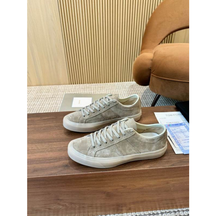 Tom Ford Suede Cambridge Sneakers I Khaki 016