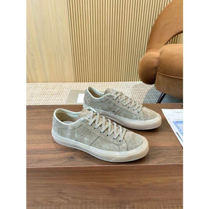 Tom Ford Suede Cambridge Sneakers I Khaki 016