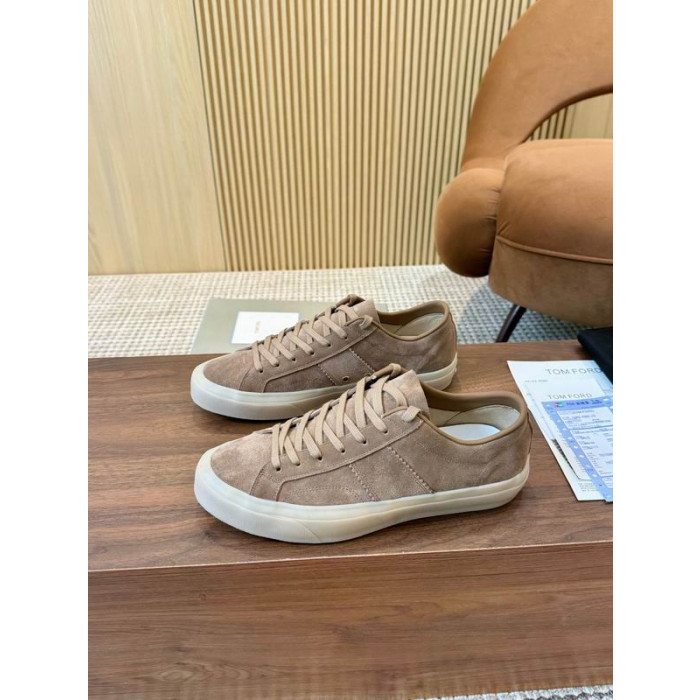 Tom Ford Suede Cambridge Sneakers I Camel 018