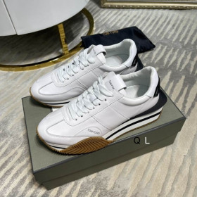 Tom Ford Suede Eco-Ábhar Atá Neamhdhíobhálach Don James Sneaker I Bán