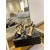 Tom Ford 10.5 cm Nathair-Éifeacht Slabhra Óir Angelina Sandal I Dubh