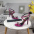 Tom Ford 10.5 cm Leathar Silver Slabhra Sandal Pink