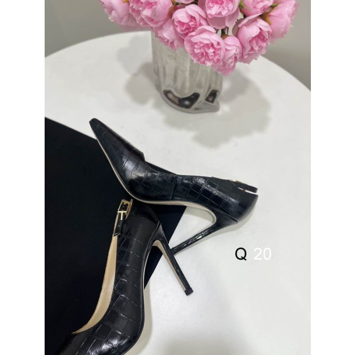 Tom Ford 10cm Timbrato in Pelle di Coccodrillo Angelina Pompa In Nero