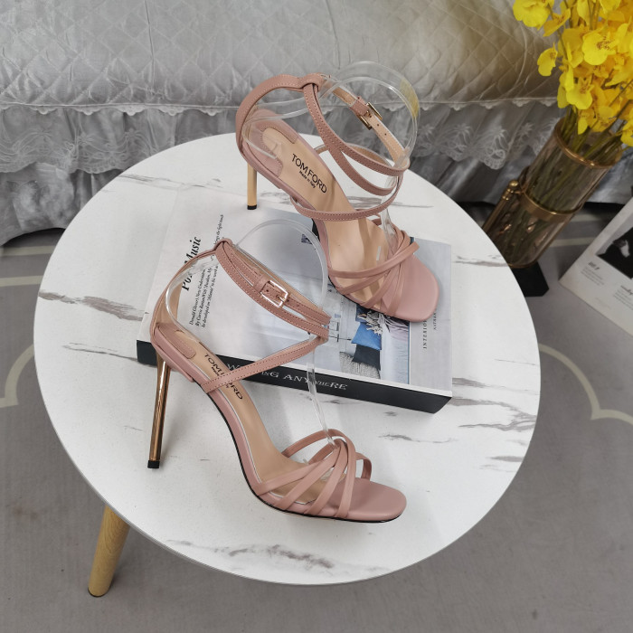 Tom Ford 11cm Nappa Ida Sandalo In Rosa