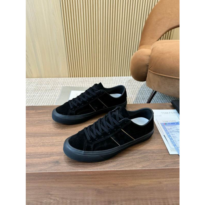 Tom Ford Camoscio Cambridge Sneakers In Nero 013