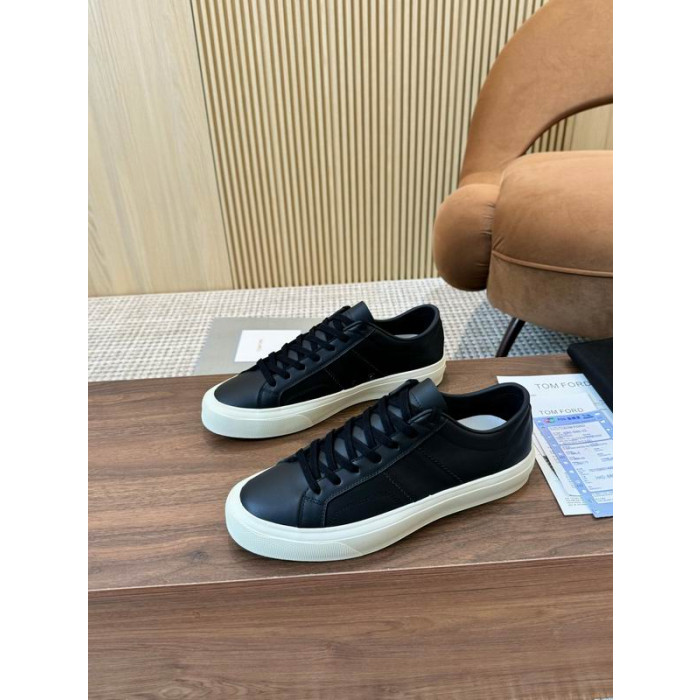 Tom Ford Pelle Cambridge Sneakers In Nero 015