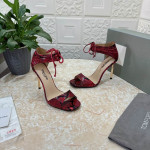 Tom Ford 10.5 cm stampa pelle di Serpente Sandalo Rosso