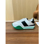 Tom Ford Camoscio Tessuto Tecnico James Sneaker In Bianco 028