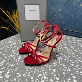 Tom Ford 10.5 cm Velluto Ida Sandalo Rosso