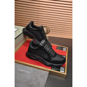Tom Ford Sneakers Uomo In Camoscio Scarpe Da Ginnastica Nero