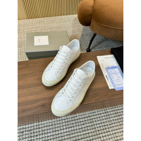 Tom Ford Pelle Cambridge Sneakers In Bianco 007