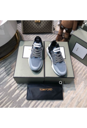 Tom Ford Maglia Di Nylon Jago Low-Top Sneaker In Grey02