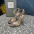 Tom Ford 10.5 cm Laminato Timbrato Python Ida Sandalo In Champagne