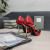 Tom Ford Stampa Serpente In Metallo Open Toe Pompe Rosso