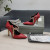 Tom Ford In Pelle Catena Di Metallo A Punta Tacchi Alti Rosso