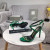 Tom Ford 10.5 cm in Pelle Catena d'Oro Sandalo In Verde