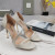 Tom Ford 10.5 cm in Pelle di Coccodrillo Tacco Alto Sandalo In Bianco