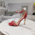 Tom Ford 10.5 cm in Pelle Catena in Metallo Tacco Alto Sandalo Rosso
