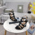 Tom Ford 11cm in Pelle Lucida Paradis Gabbia Sandalo In Nero