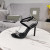 Tom Ford 10.5 cm in Pelle Catena d'Argento Sandalo In Nero