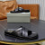 Tom Ford per Uomo in Pelle Cross Pantofole Nero