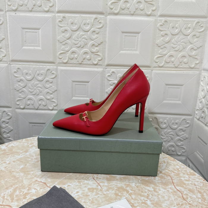 Tom Ford(トム-フォード10.5cm革委トハイヒール、赤