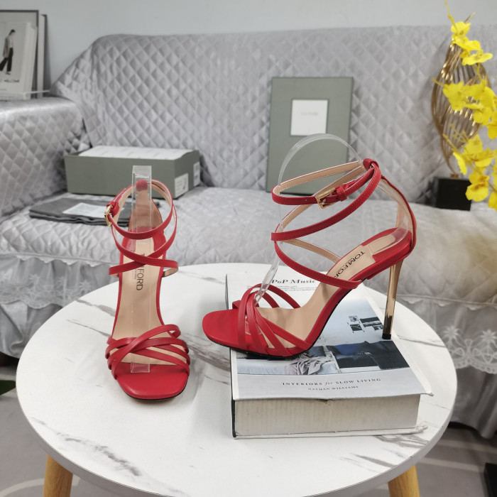 Tom Ford(トム-フォード11cm Nappa Ida宿系女子の間で話題靴底赤色