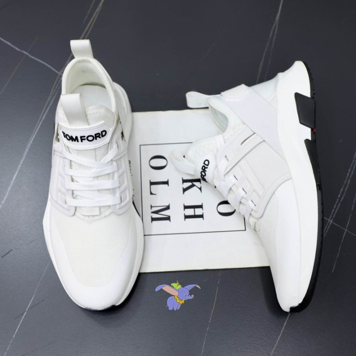Tom Ford(トム-フォードナイロンメッシュJago低トップスニーカーにWhite12