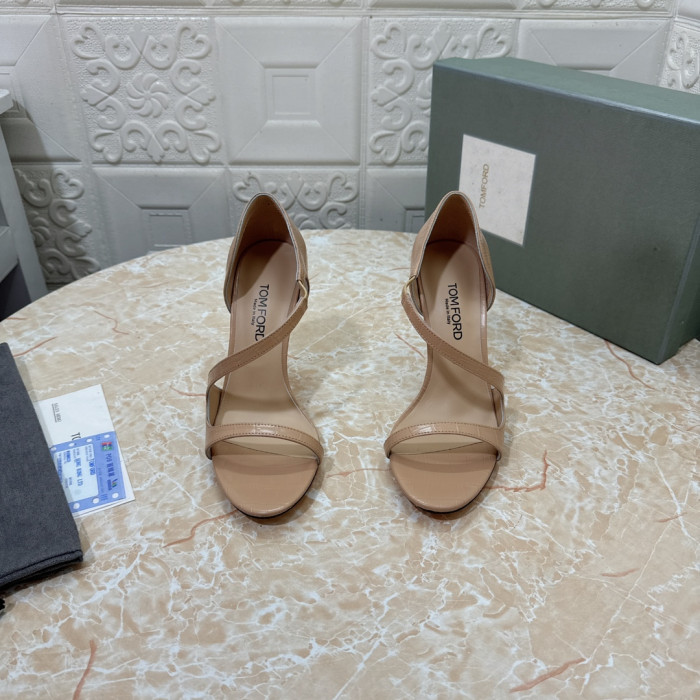 Tom Ford 10,5 cm Krokodille Høy Hæl Sandal I Naken