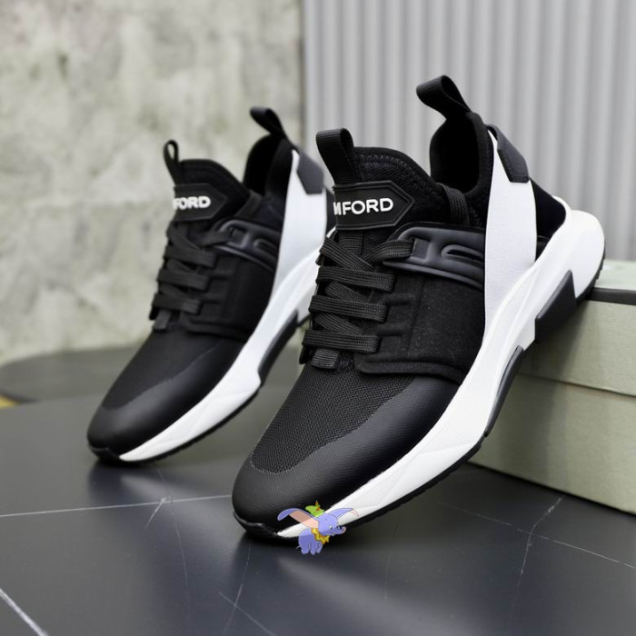 Tom Ford Nylon Mesh Jago Lav-Top Sneaker I Black17